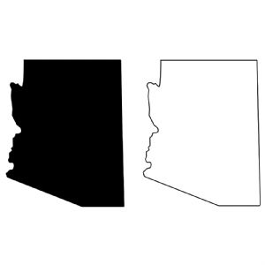Arizona Map SVG, Arizona State USA Instant Download USA SVG