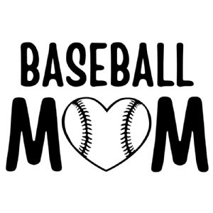 Baseball Mom Stitches Heart SVG, Instant Download Baseball