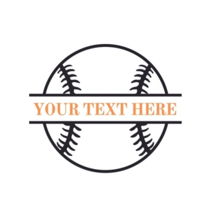 Baseball Monogram SVG, Monogram Instant Download Baseball SVG