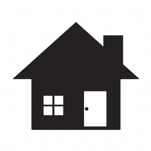 Basic House SVG Clipart, Home Clipart SVG Instant Download Vector Illustration