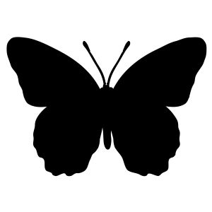 Black Butterfly SVG Cut & Clipart File Insects/Reptiles SVG