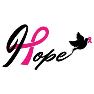 Hope Bird SVG Cut File Cancer Day