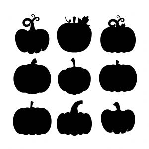 Black Pumpkin SVG Bundle, Pumpkin Bundle SVG Instant Download Halloween SVG