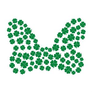 Bow Made of Shamrocks SVG Cut File, Patrick's Day SVG St Patrick's Day SVG