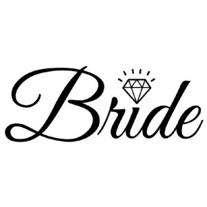 Bride With Diamond SVG, Bride SVG Vector Wedding SVG