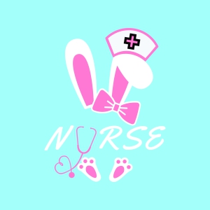Bunny Easter Nurse SVG Nurse SVG