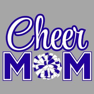 Cheer MOM with Pom Pom SVG, Instant Download Football SVG