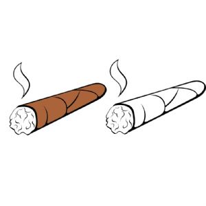 Cigar SVG, Cigar Smoking Vector Files Instant Download Drawings