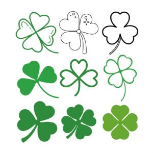 Clover Leaf SVG Bundle, Shamrock SVG Bundle St Patrick's Day SVG
