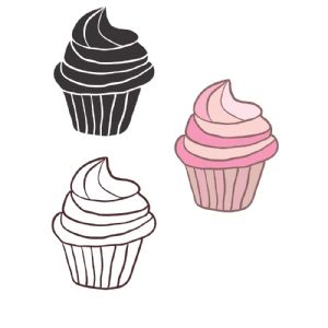 Cupcake Bundle SVG, Cupcakes Bundle Vector Instant Download Snack