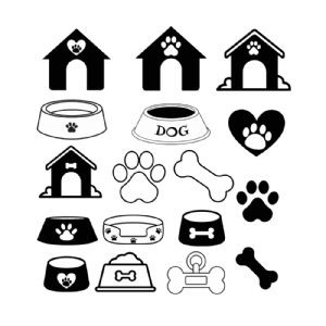 Dog Clipart Bundle SVG, Dog Lover SVG Vector Bundle Dog SVG