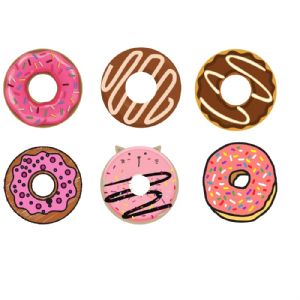 Donut Bundle SVG, Donut Bundle Vector Files Instant Download Snack