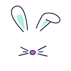Easter Bunny Face Easter Day SVG