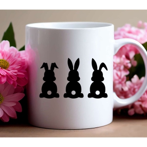 Easter Bunny Silhouette SVG Easter Day SVG