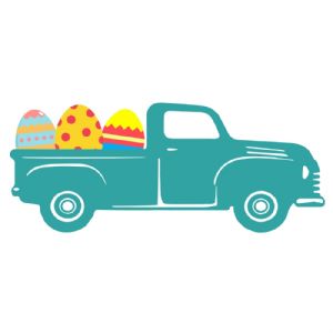 Vintage Easter Truck SVG, Easter Day Truck SVG Cut File, Easter Day SVG