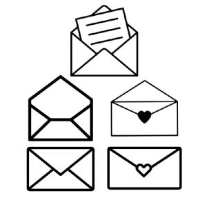 Envelopes SVG Bundle, Letters SVG Instant Download Vector Objects