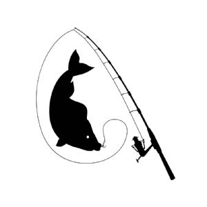 Fishing Pole SVG, Fishing SVG Instant Download Drawings