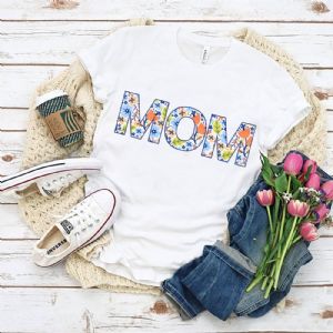 Flower Mom PNG, Sublimation Mother's Day SVG