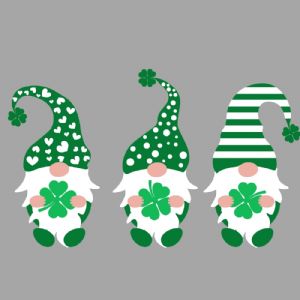 Shamrock Gnome SVG Cut File, Lucky Clover SVG St Patrick's Day SVG