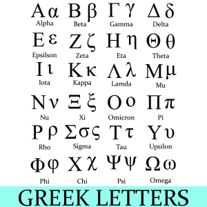 Greek Alphabet SVG Cut File, Greek Letter SVG Font