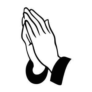Hand Praying SVG, Praying Vector Instant Download Christian SVG