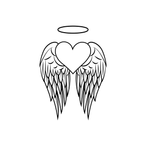 How To Draw Hearts With Wings Easy