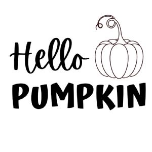 Hello Pumpkin SVG, Autumn Fall SVG Digital Download Pumpkin SVG