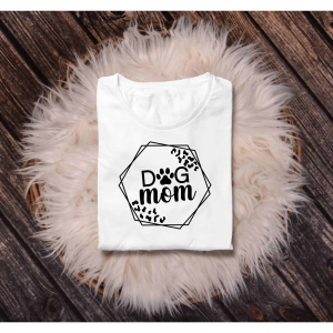 Hexagon Dog Mom SVG, Mama Leaopard SVG T-shirt SVG