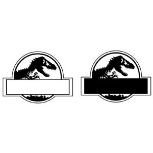 Jurassic Park Monogram SVG, Jurassic Park Vector Instant Download Cartoons