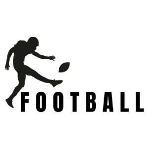 Kick the Ball SVG Cut File, Instant Download Football SVG