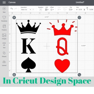 King & Queen SVG Cut Files, King of Spades & Queen Of Hearts SVG T-shirt SVG