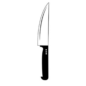 Knife SVG Cut File, PNG, JPG, DXF Files Kitchen Utensils