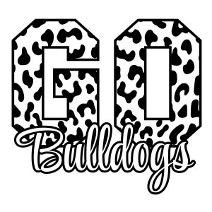 Leopard Go Bulldogs SVG, Football SVG Cut File Football SVG