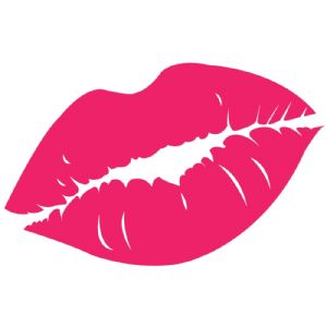 Lips SVG, Pink Lips Vector Files, Kiss SVG Beauty and Fashion