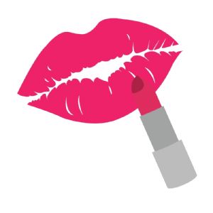 Lipstick Lip SVG, Lipstick with Lips Vector Instant Download Beauty and Fashion