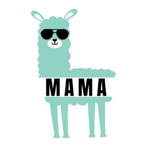Llama Mama SVG, Mama Llama Cut File Farm Animals SVG