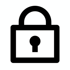 Lock Outline Icon SVG & Clipart File Icon SVG