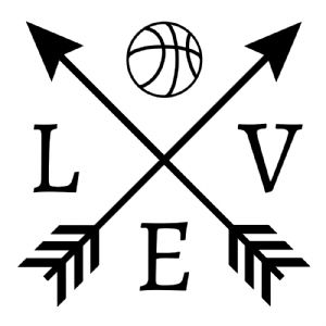 Love Basketball Arrow SVG, Instant Download Basketball SVG