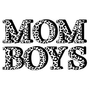 Mom Boys Leopard with Shadow SVG Mother's Day SVG