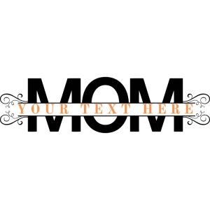 Mom Floral Monogram SVG, Monogram SVG Mother's Day SVG