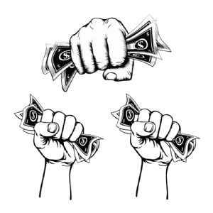 Money In Hand SVG, Money In Hand Vector Instant Download Drawings