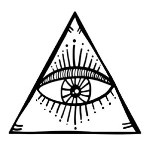 Mystical Eye Triangle SVG Symbols