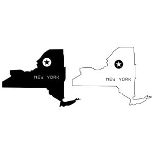 New York State Map SVG, New York USA Instant Download USA SVG