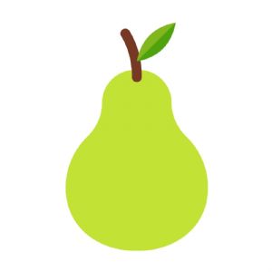 Pear Vector file, Pear Icon SVG Fruits and Vegetables SVG