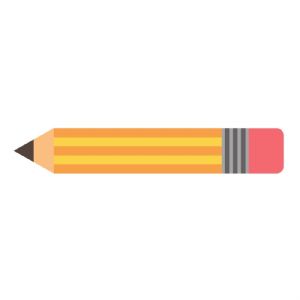 horizontal pencil clipart