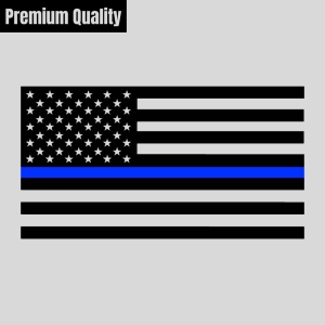 Police Flag SVG, Thin Blue Line SVG Cut Files Police SVG