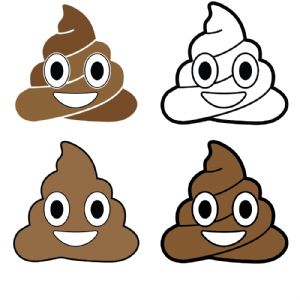 Poop Emoji SVG, Poop Emoji Digital Download Cartoons