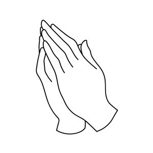 Praying Hand SVG, Pray Hands Vector Instant Download Vector Illustration