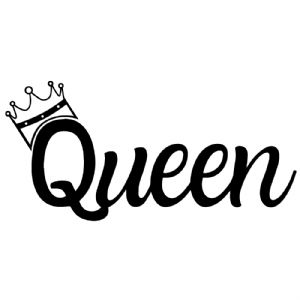 Queen with Tiara SVG, Queen Crown SVG Instant Download Vector Illustration