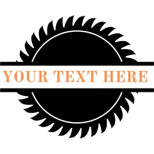 Saw Blade Monogram SVG Cut Files, Carpenter Saw SVG Mechanical Tools